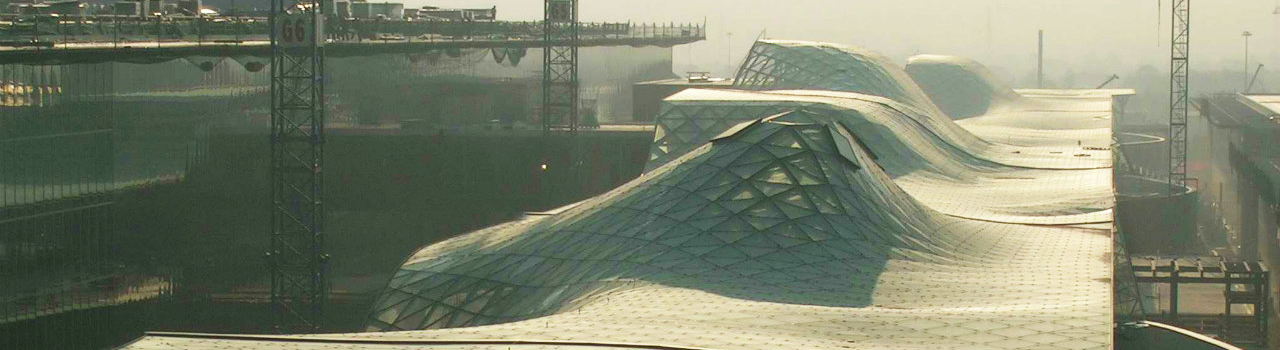 Glasdach "Vela" und "Logo" Neue Messe Mailand