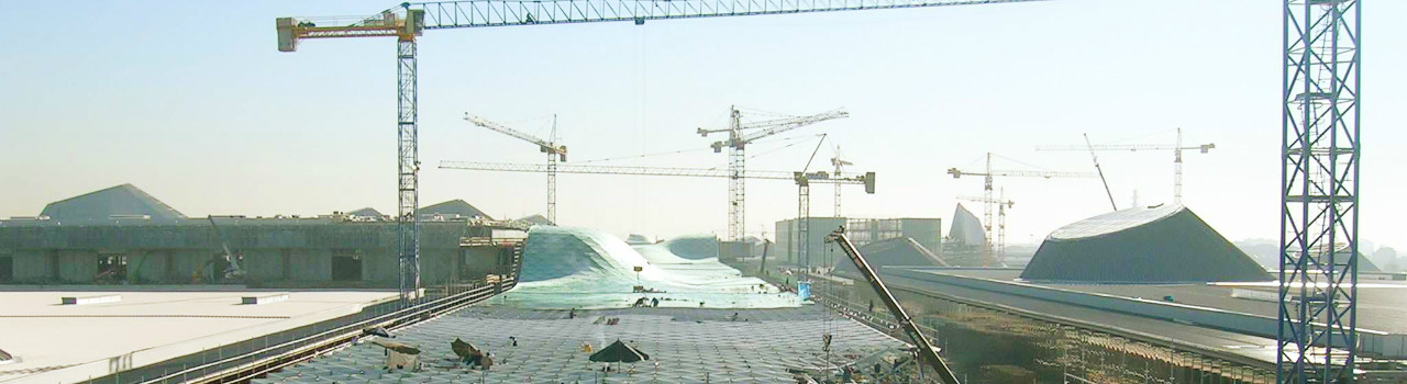 Glasdach "Vela" und "Logo" Neue Messe Mailand