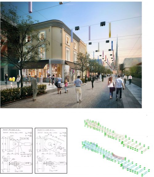 Seilkonstruktion Catenary Citywalk